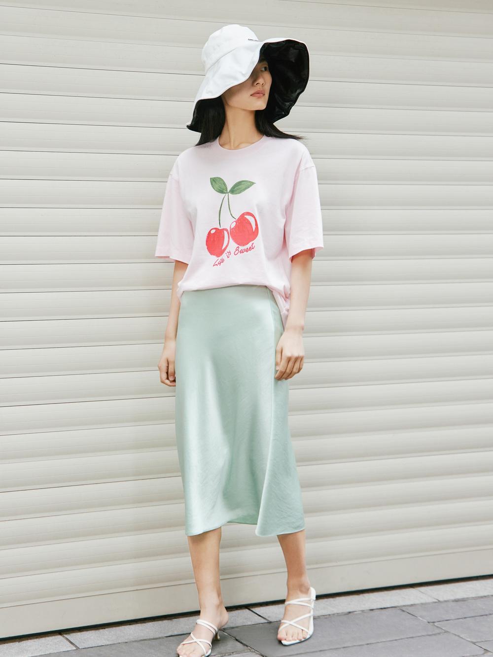 Stylish Cotton Cherry Graphic T-Shirt for Men & Women | Soft & Comfortable Casual Tee | Perfect for Summer Outfits, Streetwear & Everyday Wear