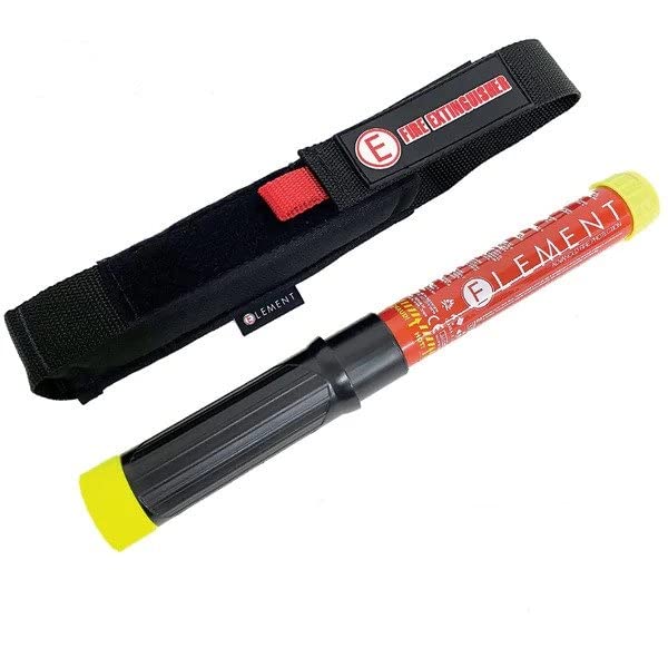 Element E50 Fire Extinguisher with Storage Pouch - Compact & Rechargeable for Home, Kitchen, Car, RV, and Office Safety Protection