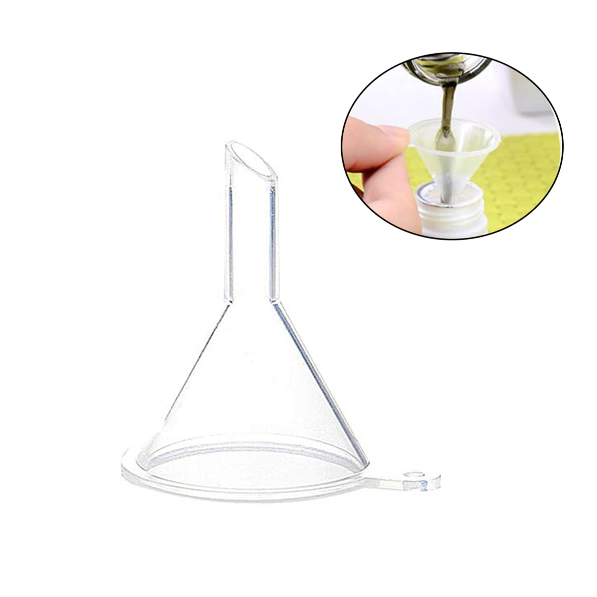 20 Pcs Mini Funnel Set - Small Plastic Funnels for Perfume, Essential Oils, Liquids - Perfect for Refilling Bottles, DIY Crafts & Kitchen Use