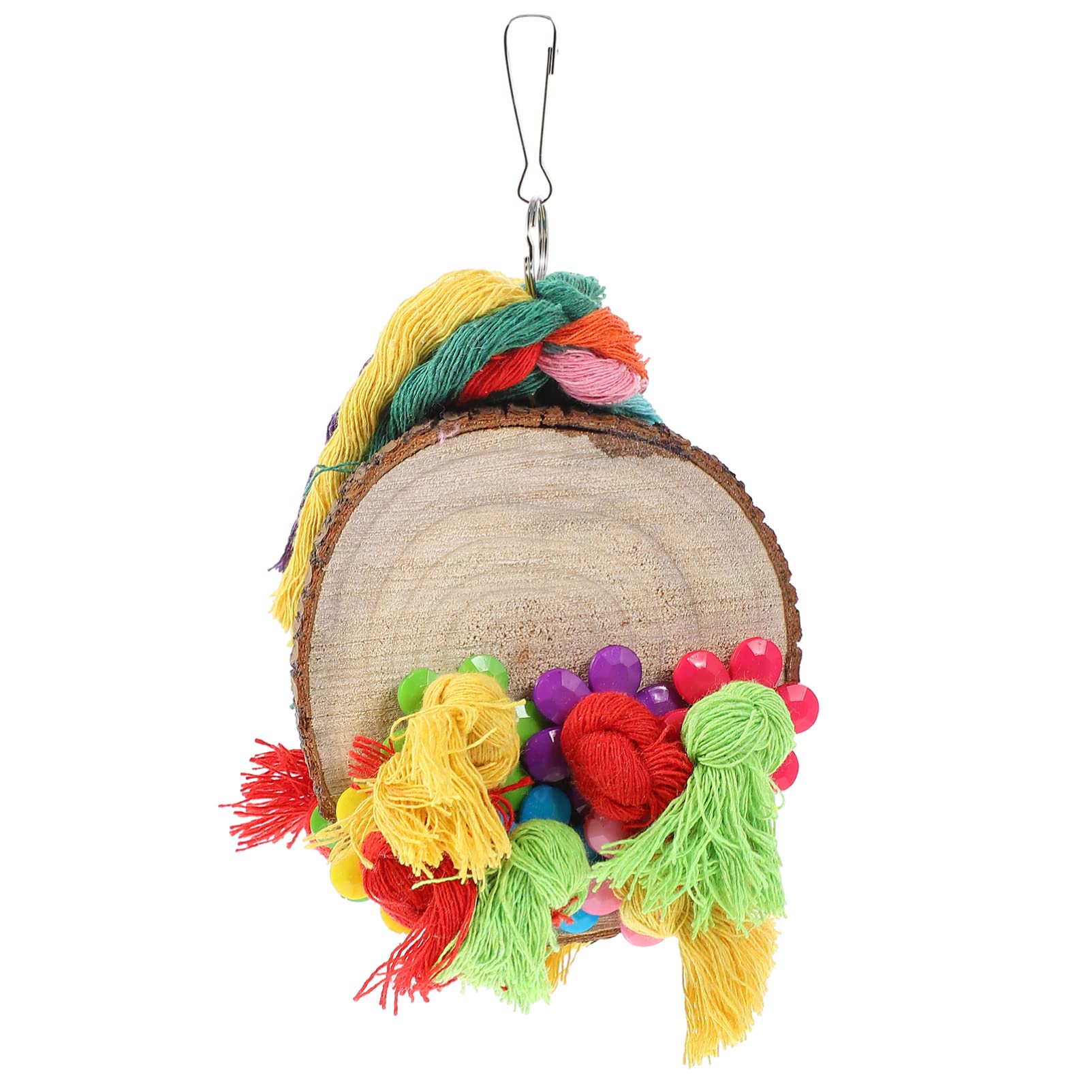 Best Parrot Chewing Toy - Hanging Bird Cage Toy for Parrots, Cockatiels & Pet Birds | Durable Rope Swing Chew Toy for Mental Stimulation & Beak Exercise | Perfect for Cage Enrichment & Playtime