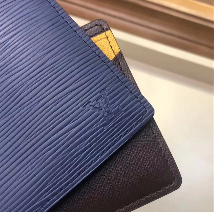 LV Patchwork Multiple Wallet in Epi Leather Blue - Stylish & Functional Organizer for Everyday Use, Travel, and Business