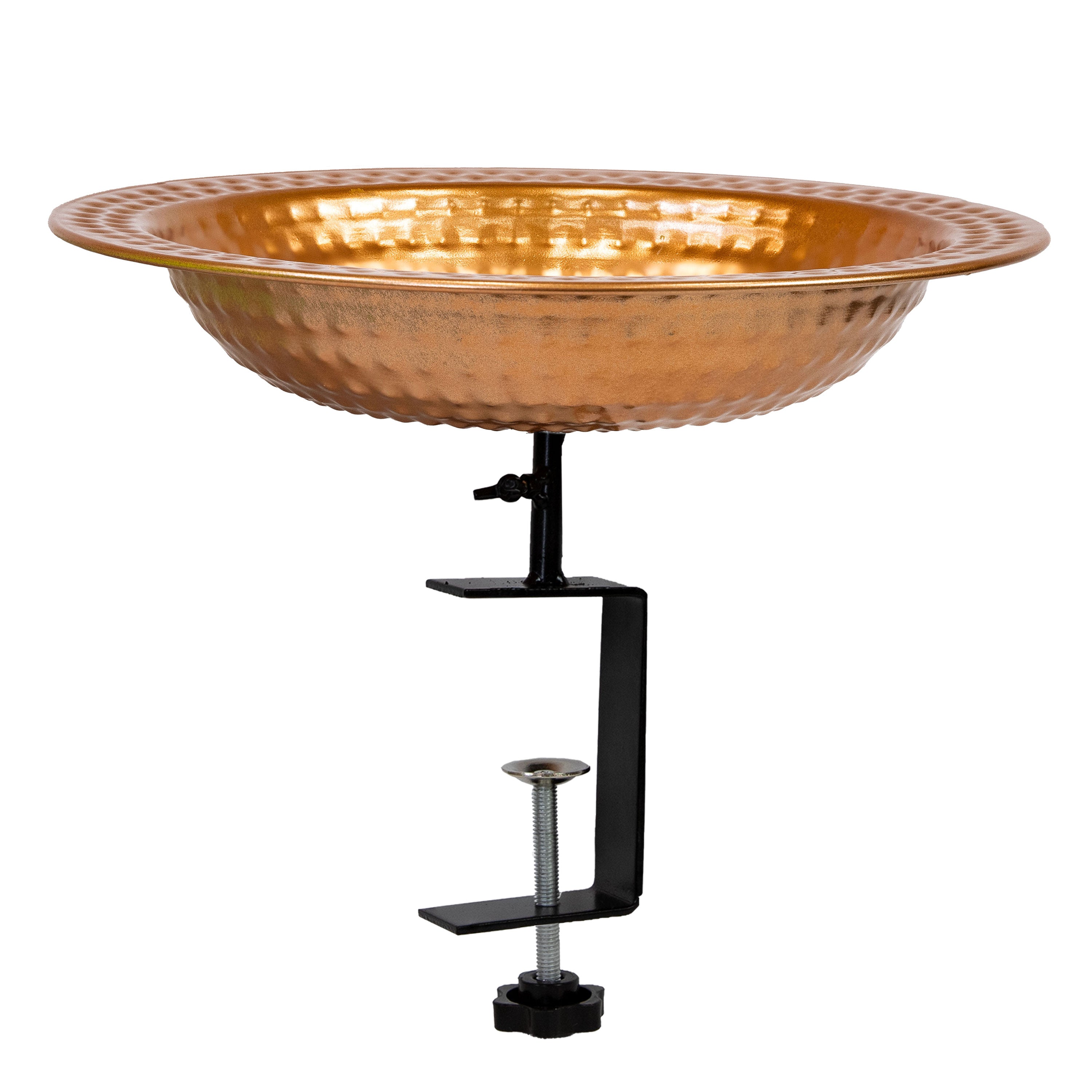 Sunnydaze 12-Inch Copper Bird Bath & Feeder - Elegant Garden Decor for Outdoor Bird Watching & Backyard Wildlife Attraction
