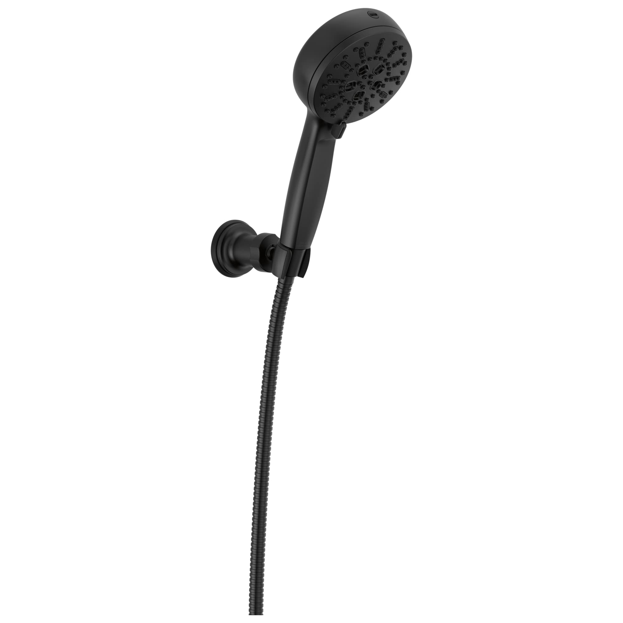 Delta Faucet ProClean Matte Black Wall-Mount Handheld Shower - High Pressure Spray Showerhead with 5-Function Settings - Modern Black Shower System for Bathroom Renovation - Perfect for Spa-Like Experience at Home (Model 55884-BL)