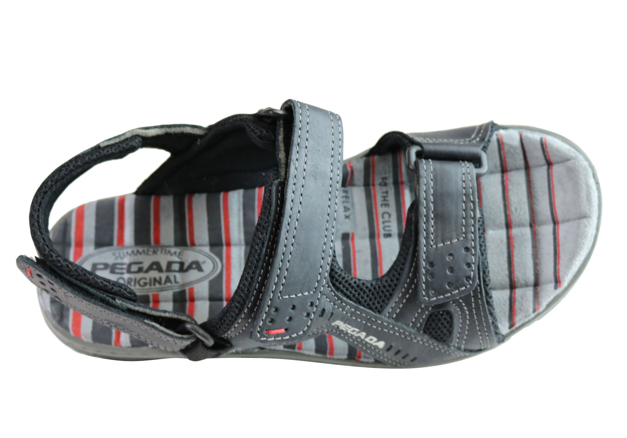 Premium Jim Men's Leather Comfortable Cushioned Sandals - Handmade in Brazil - Perfect for Summer, Beach & Casual Wear