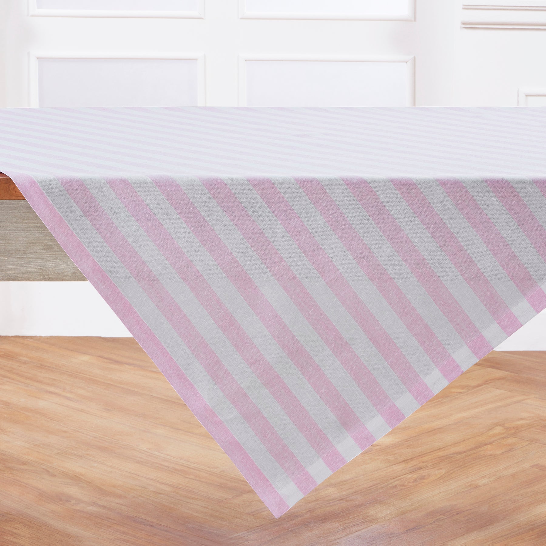 Sorrento Striped Tablecloth - Waterproof & Wrinkle-Free Table Cover for Dining Room, Kitchen, and Outdoor Picnics