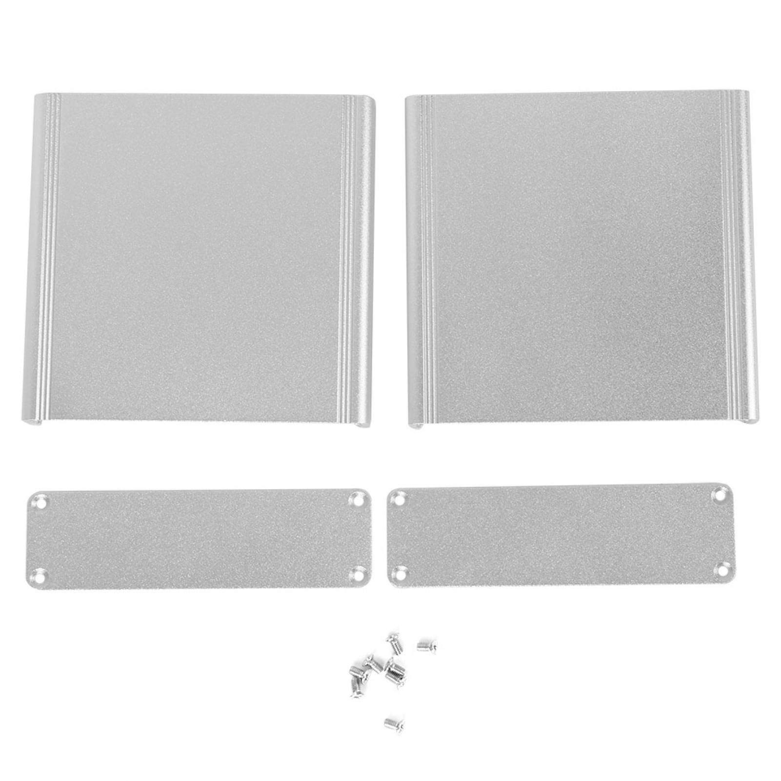 Aluminum Shell PCB Junction Box - Heat Dissipation Electronic Project Enclosure Case (Sand Silver) for DIY Electronics, Circuit Protection & Industrial Applications