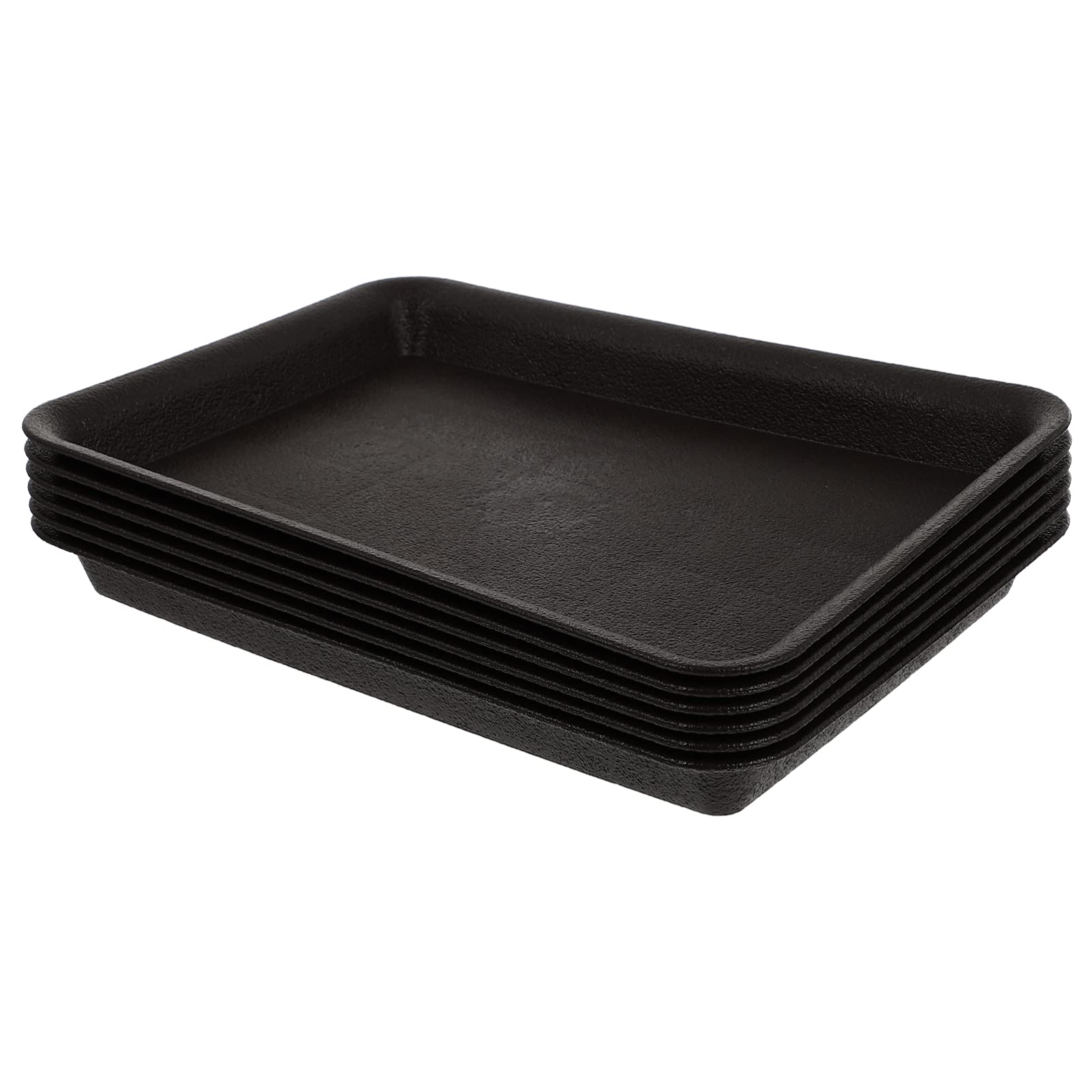 Happyyami 6-Pack Flowerpot Saucers for Potted Plants - Durable Plant Pot Trays with Drainage Holes, Water Catcher Base for Indoor/Outdoor Gardening (Random Colors) - Perfect for Home Decor, Balcony & Patio Plants