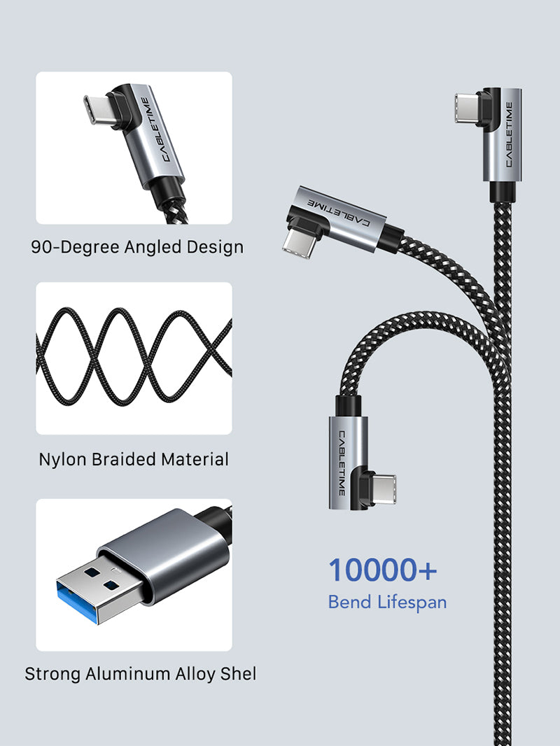 High-Speed USB 3.0 Data Transfer Cable for Oculus Quest 2 VR Headset - Fast Charging & Sync for PC, Gaming & Virtual Reality Accessories