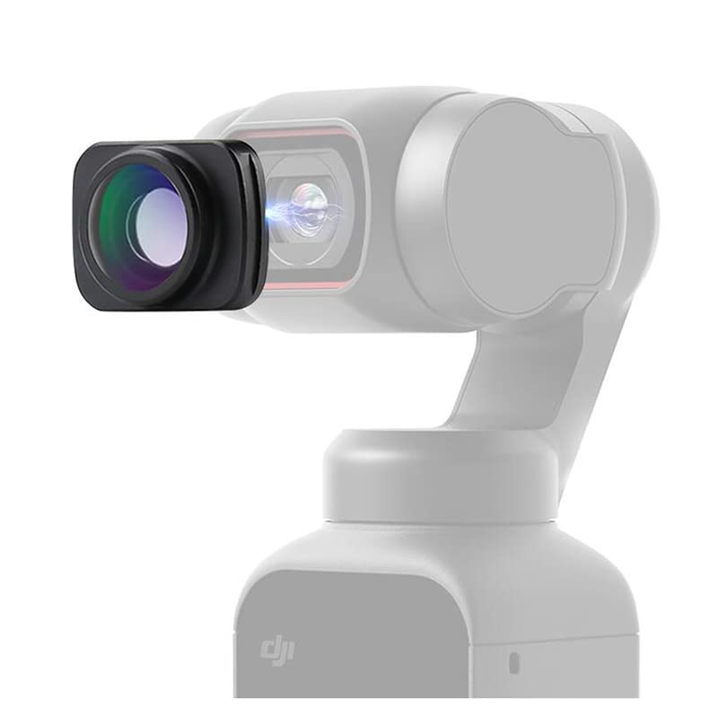 Wide-Angle Magnetic Lens for DJI Pocket 2 & OSMO Pocket - 4K HD Vlogging Accessory for Travel, Action Shots & Content Creation