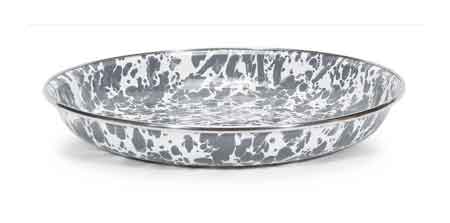 Premium Gray Swirl Pasta Plates - Set of 4 (10-Inch) for Elegant Dining, Italian Cuisine & Dinner Party Serving