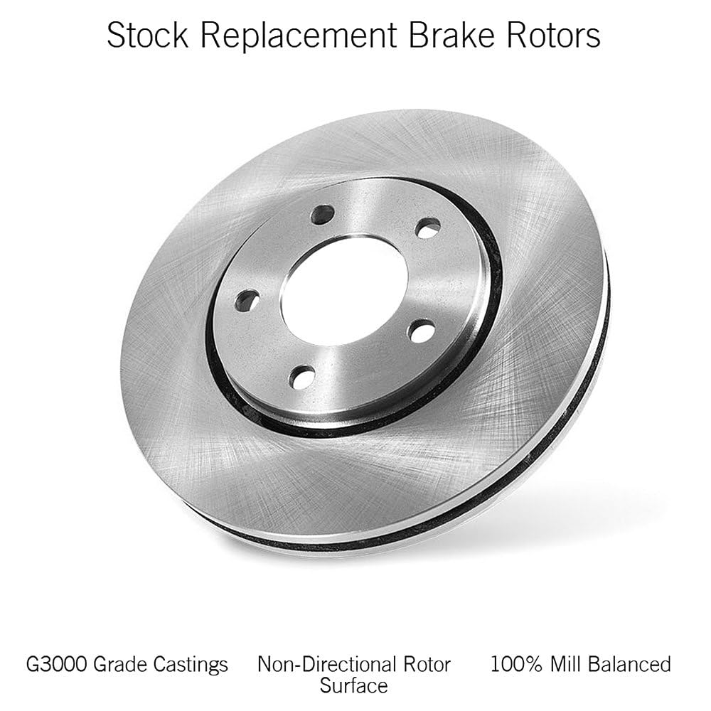 Power Stop EBR1019 Rear One Stock Replacement Brake Rotor - High Performance Braking for Trucks & SUVs - Perfect for Daily Commuting & Towing