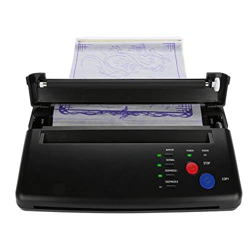 Portable A5/A4 Tattoo Transfer Machine - Thermal Stencil Printer & Copier for Tattoo Artists with 2 LED Indicators | Perfect for Tattoo Studios, Home Use & Professional Tattoo Transfers on Carbon Paper