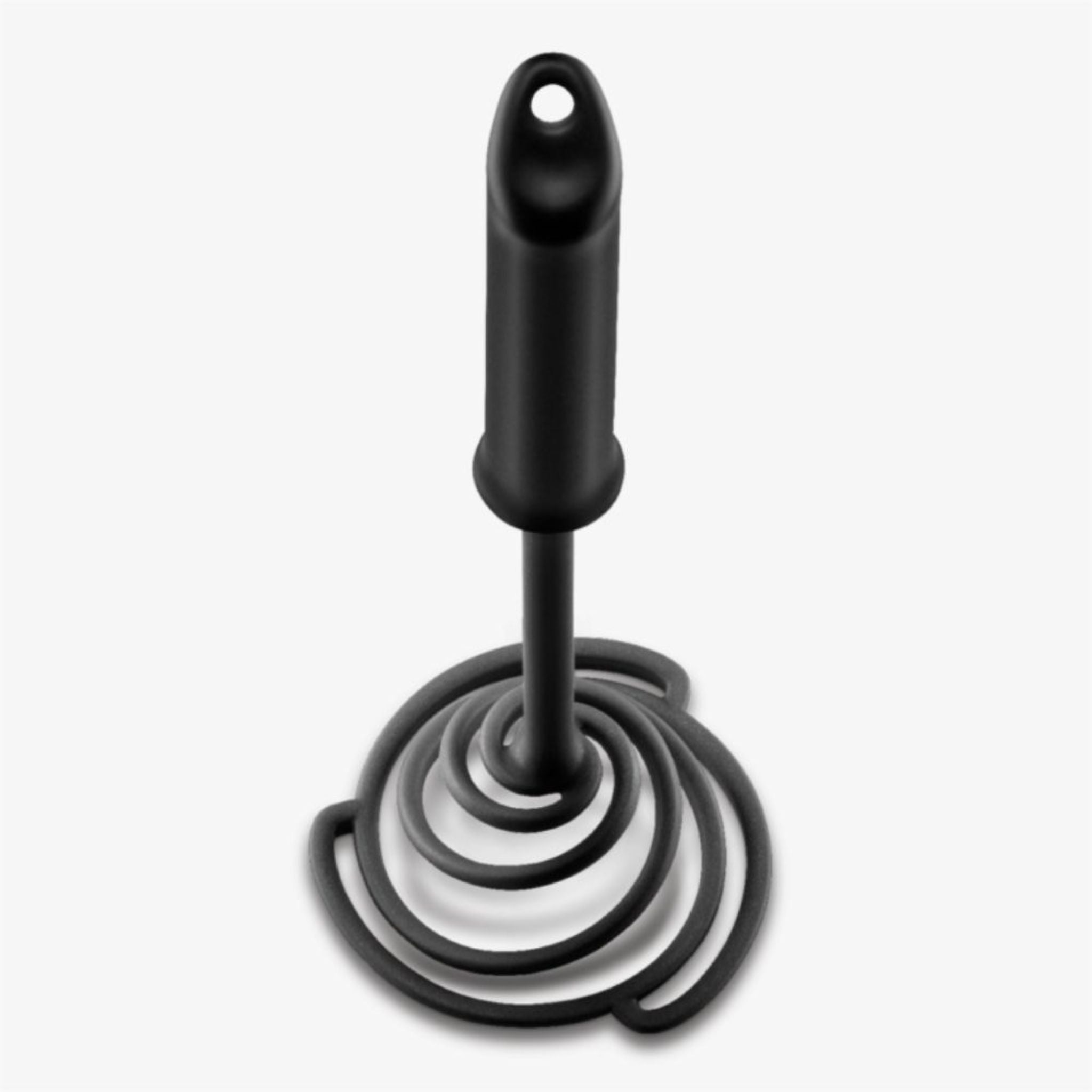 DreamFarm PP/Nylon Potato Masher - Black (SH DFSM3116 BK) for Smooth Mashed Potatoes, Baby Food & Cooking - Durable & Ergonomic Kitchen Tool