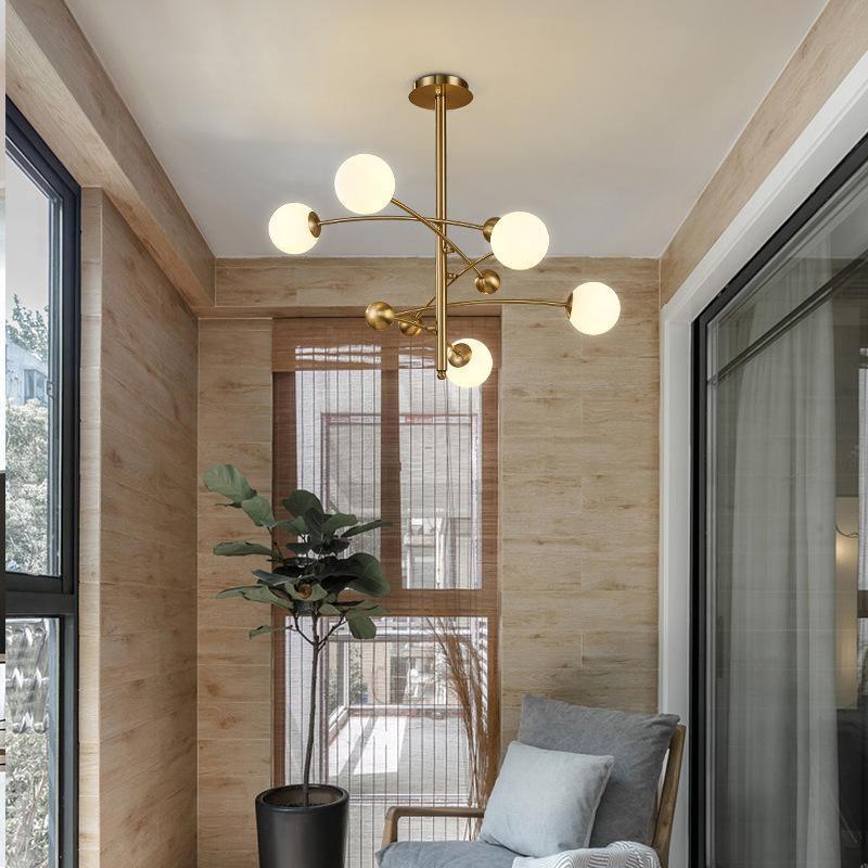Magic Bean Chandelier - Modern LED Hanging Light Fixture for Living Room, Bedroom & Dining Room | Elegant Home Decor Lighting for Indoor Spaces