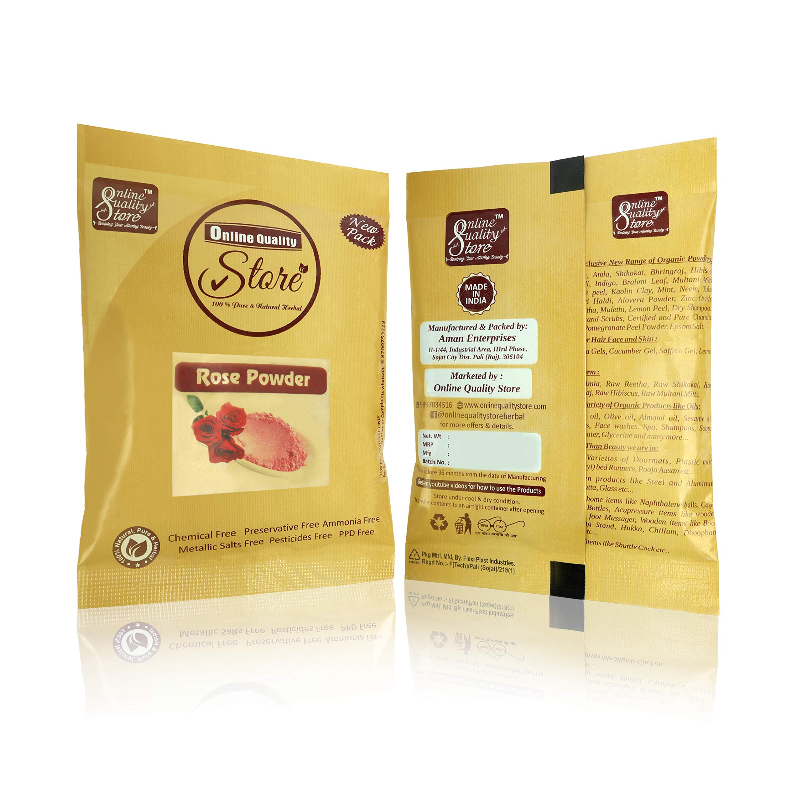 100% Natural Rose Petal Powder for Skin Whitening & Glowing Face - Organic Facial Mask for Tan Removal & Brightening - 50g | DIY Beauty Treatment for Dry & Sensitive Skin Care Routine