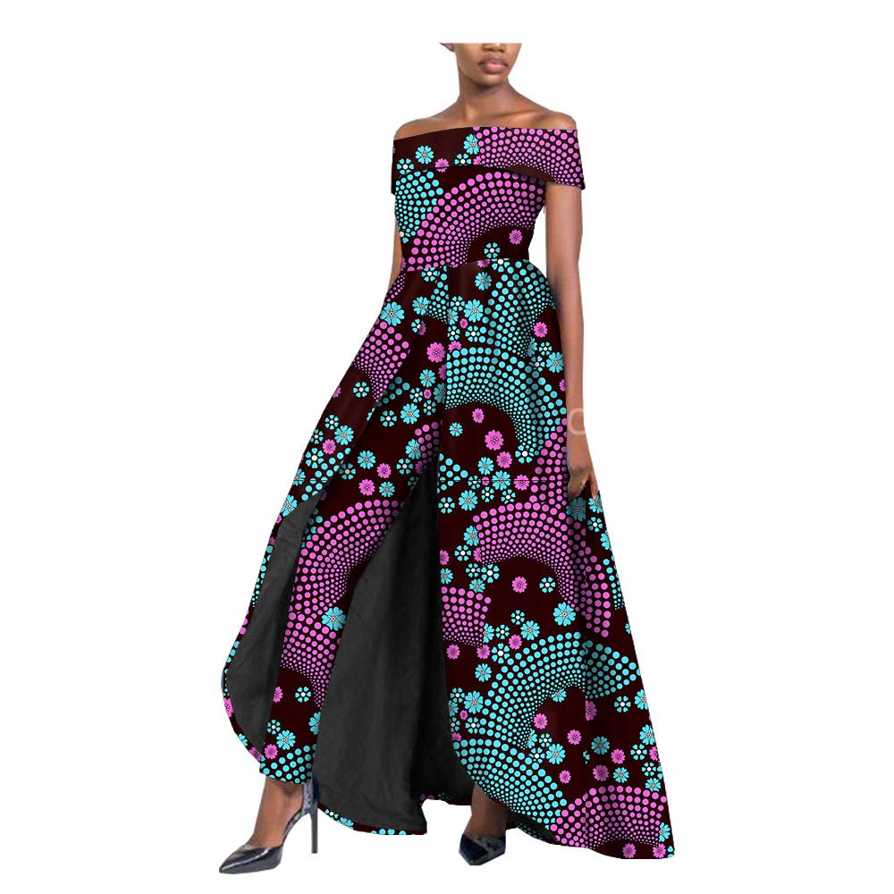 Stylish African Print 2-Piece Outfit for Women - Maxi Dress & Ankara Pants Set | Dashiki Fashion | Perfect for Parties, Weddings & Cultural Events
