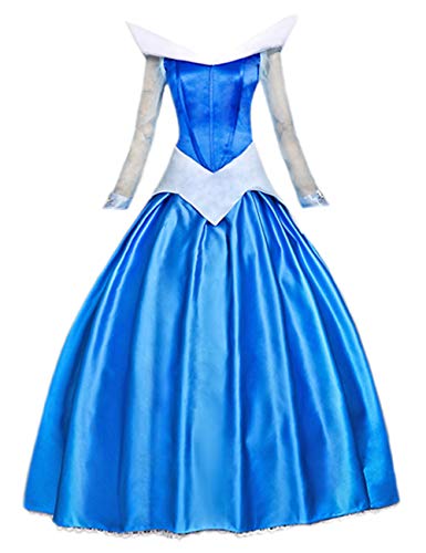 Angelaicos Women's Satin Princess Dress - Elegant Halloween Cosplay Costume for Party, Cosplay & Special Occasions