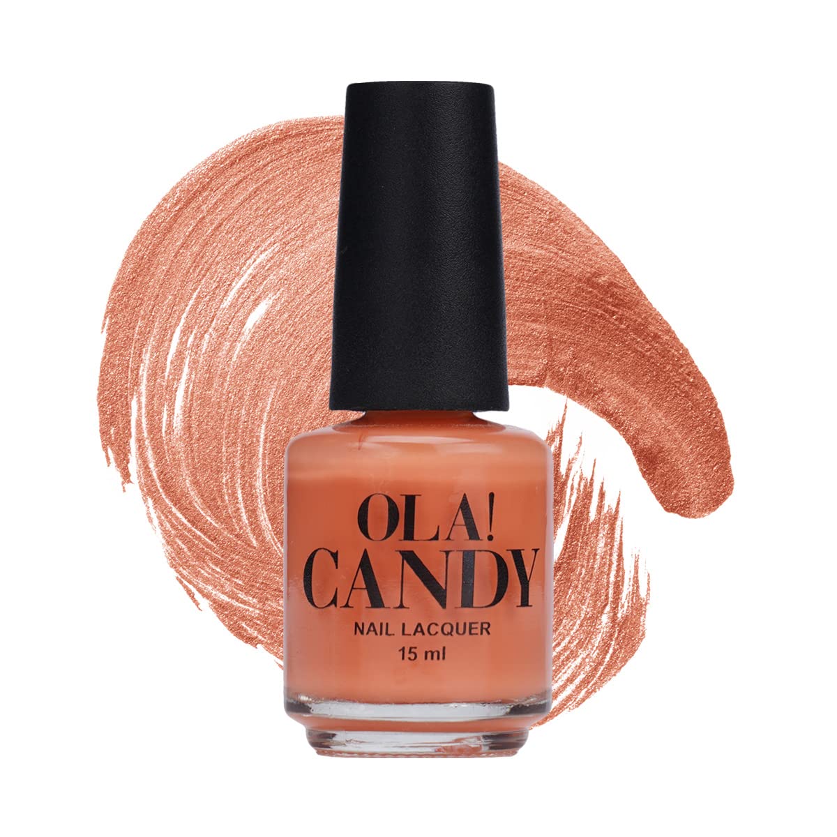 Ola Candy Coral Me Maybe Nail Polish - 15ml Long Lasting Vegan Nail Lacquer - Perfect for Summer, Beach Vacations & Manicures