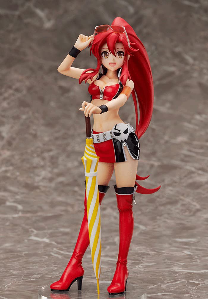 Kurrma Tengen Toppa Gurren-Lagann Yoko 1:7 Scale PVC Statue (9in/23cm) - Race Queen Anime Figure, Collectible Model for Gurren Lagann Fans - Perfect for Display, Gifts & Anime Decor