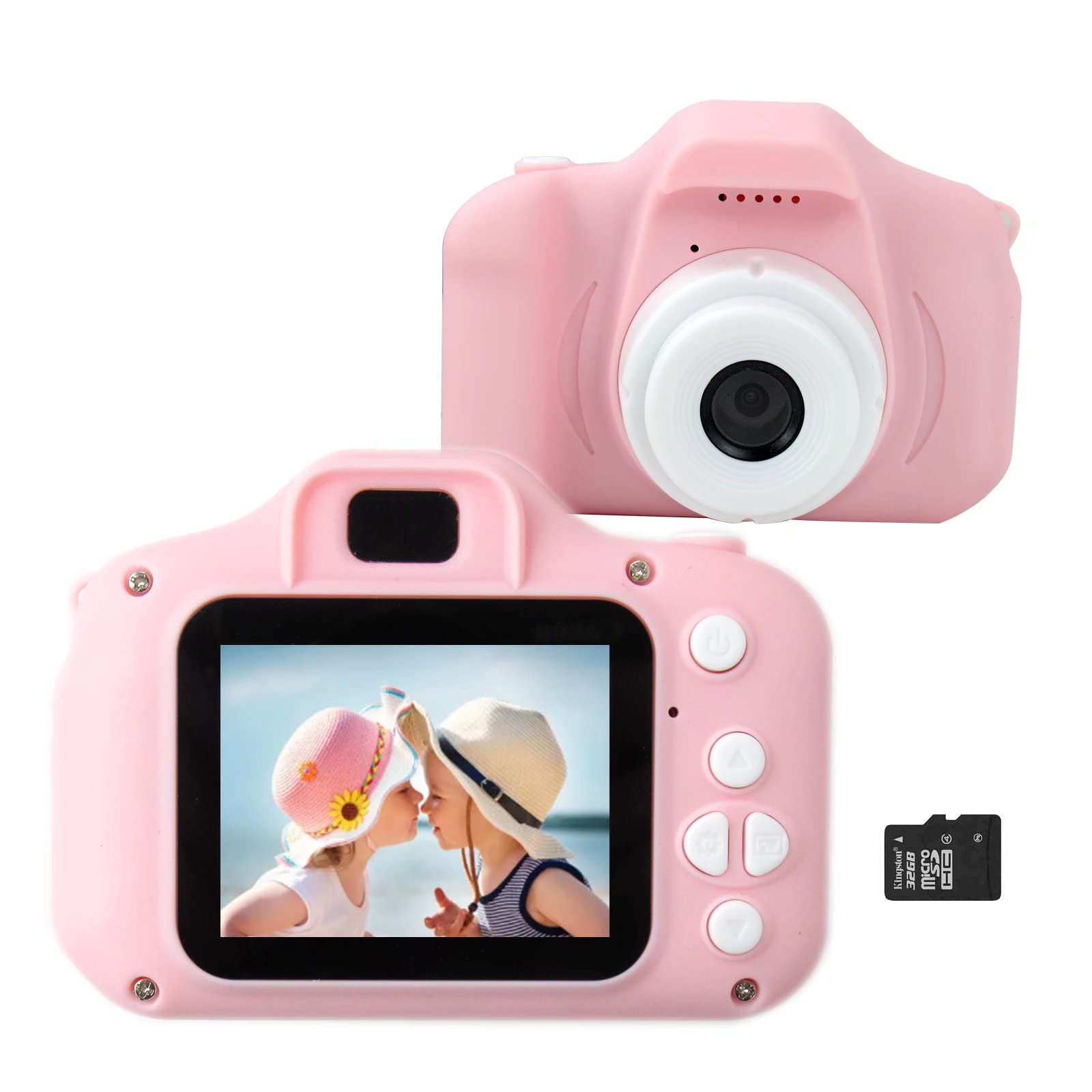 HD 1080P Mini Kids Camera Toy with 2.0 Inch Screen - Perfect Birthday Gift for Children, Video Recorder with Language Switching - Great for Travel, Learning & Creative Play