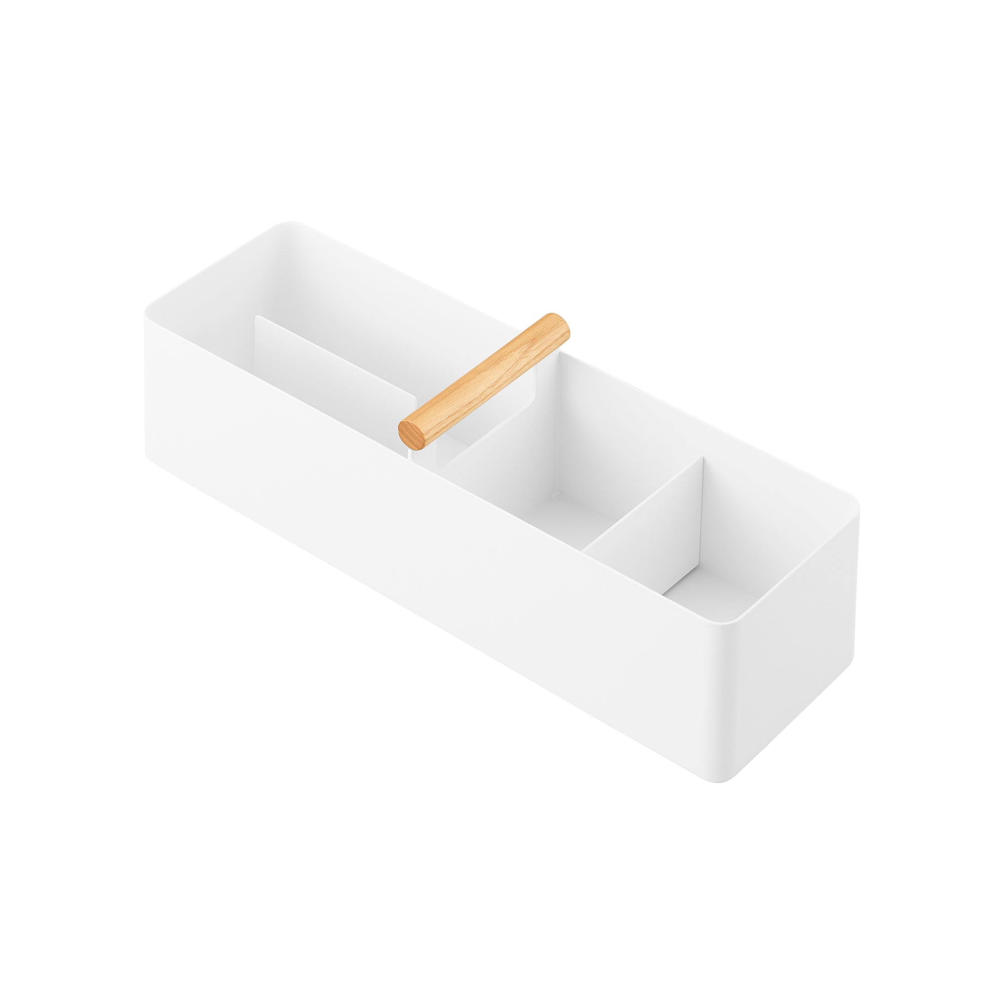 Slim Storage Box - Durable Steel and Wood Organizer for Home, Office & Closet Organization | Space-Saving Solution for Small Items