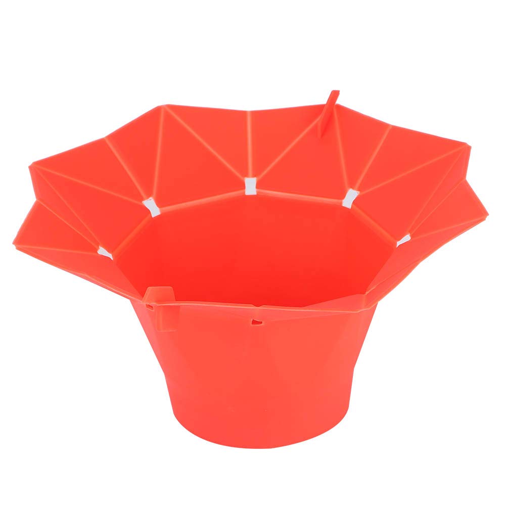 Red Shock-Proof Popcorn Bowl with Lid - Microwave Safe Popcorn Maker for Home Theater, Movie Nights & Kitchen Use - Perfect Gift for Chefs & Moms