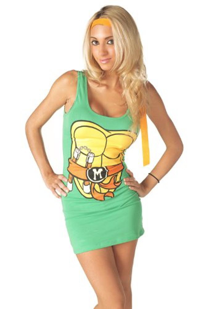 Teenage Mutant Ninja Turtles TMNT Women's & Junior's Halloween Costume Tank Dress - Perfect for Cosplay, Comic Con & Halloween Parties