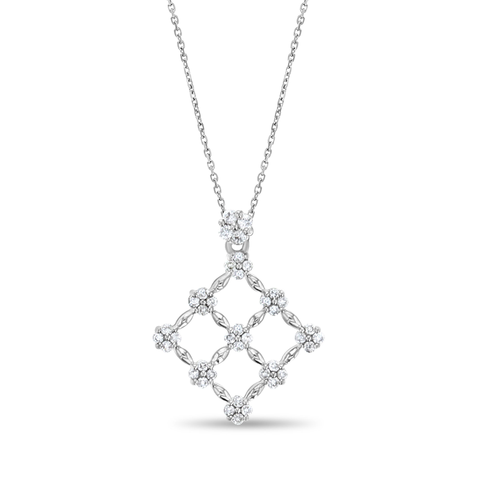 14K White or Yellow Gold Diamond Pendant Necklace - 0.65 Carat Total Weight | Elegant Jewelry Gift for Women, Perfect for Anniversaries, Weddings & Special Occasions