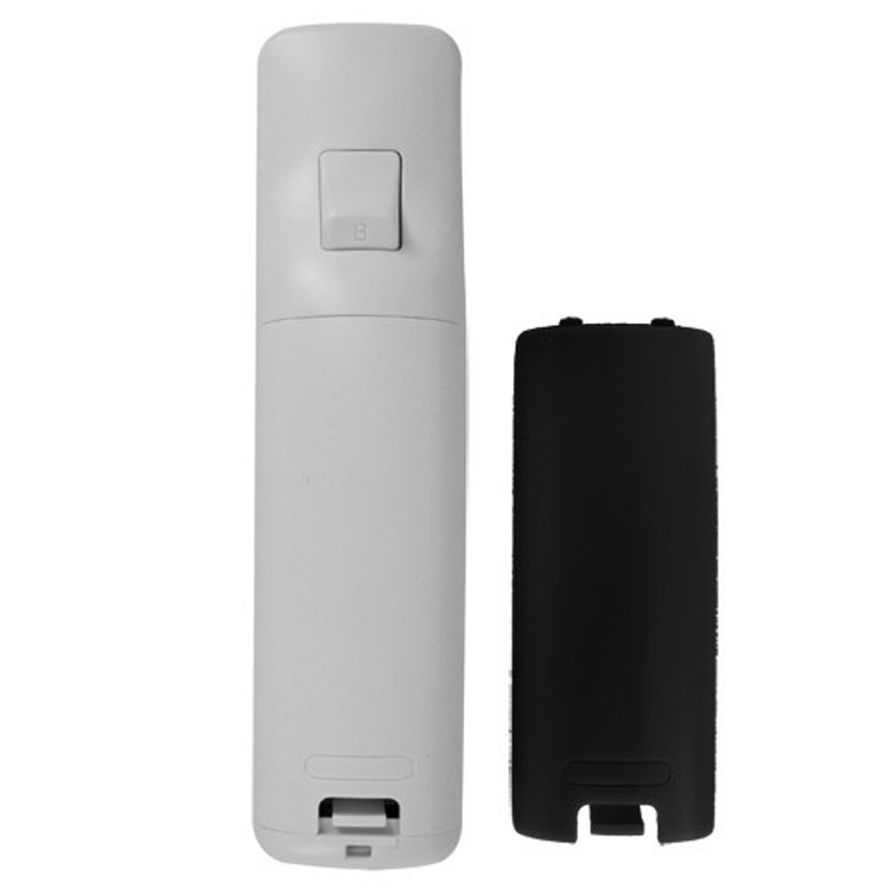 Yueton 2-Pack Black & White Replacement Battery Door Cover for Nintendo Wii Remote Controller - Perfect for Game Console Repair & Accessory Replacement