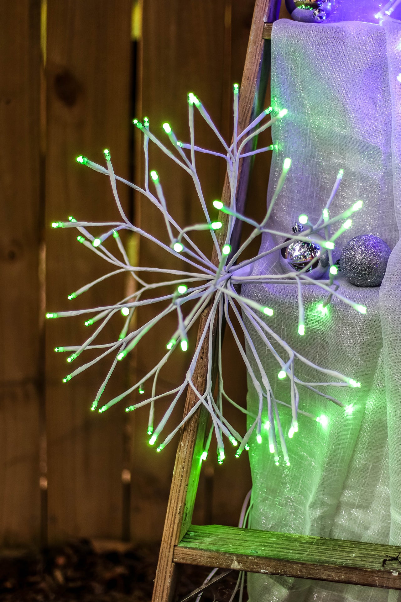 16 Twinkling LED Starburst Clusters - Decorative Fairy Lights for Bedroom, Wedding, Party & Outdoor Decor - Warm White Battery Operated String Lights