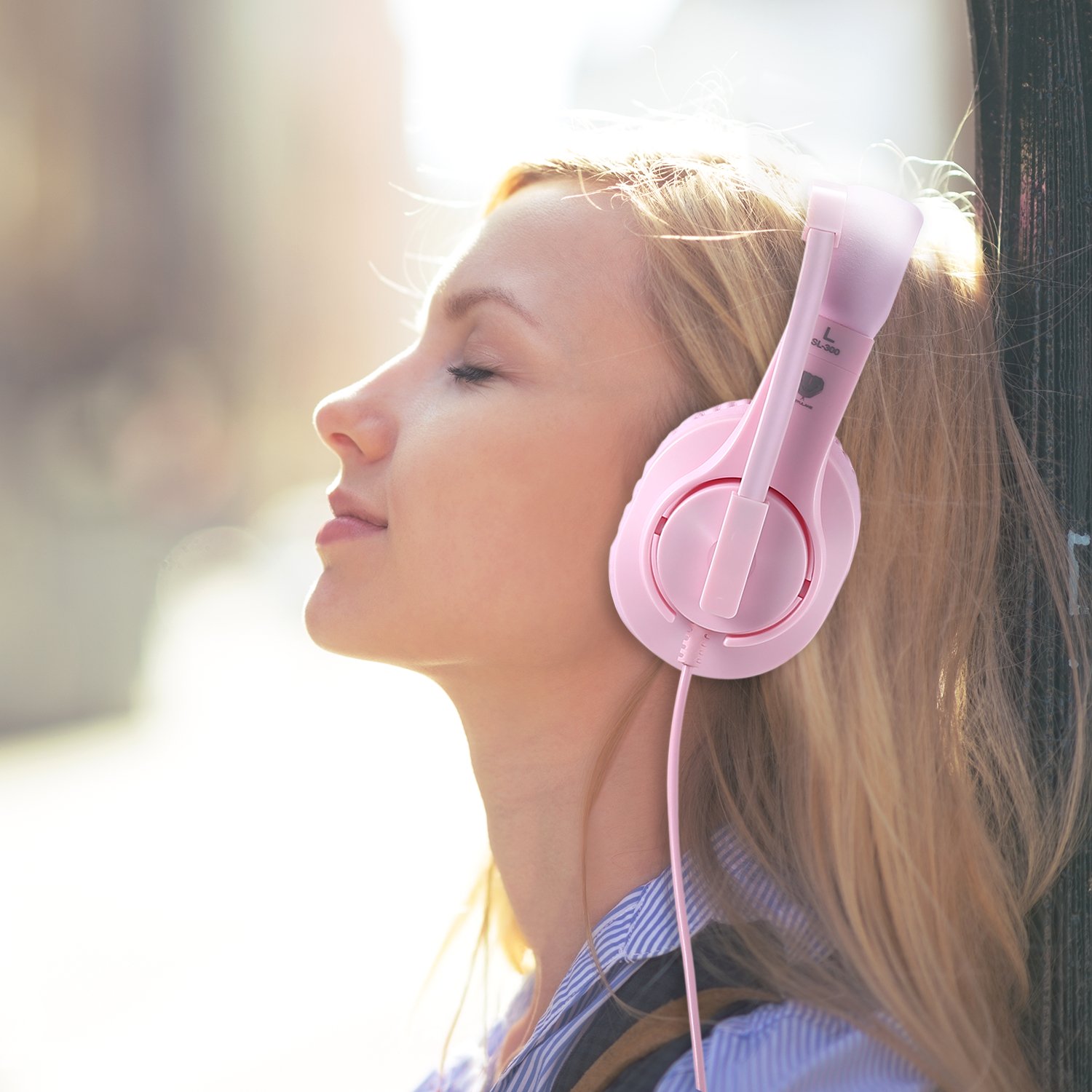 Best Gaming Headset for PS5, PS4, Xbox, PC & Nintendo Switch - Wired Pink Headphones with Microphone for Kids - Perfect for Online Classes, Gaming & Remote Learning