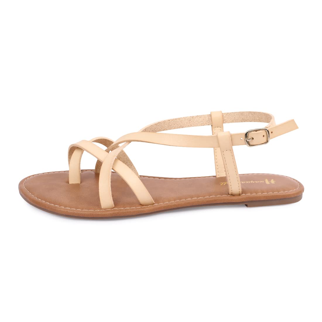 Women's Gladiator Flat Sandals - Strappy Fisherman Sandals with Ankle Strap | Comfortable Summer Beach Walking Shoes for Women | Perfect for Vacation, Outdoors, and Casual Wear