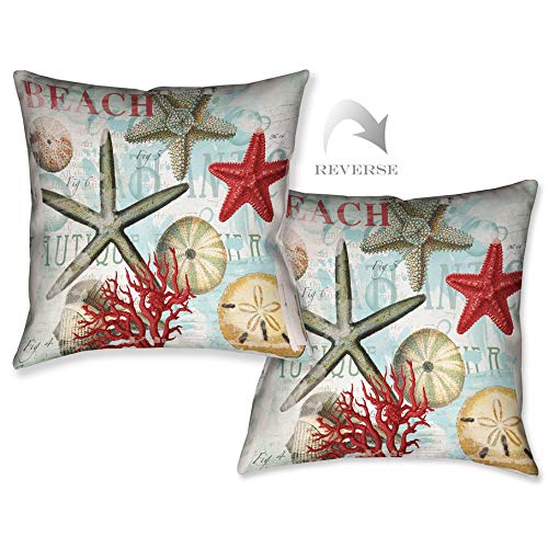 Black Forest Decor Beach Starfish Pillow - Soft Coastal Throw Pillow for Living Room, Bedroom, or Beach House Decor - Perfect for Boho, Nautical & Seaside Themes