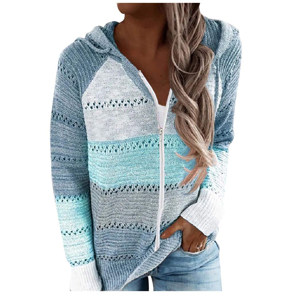 MKHSQHDG Women's Fall Sweaters - V Neck Long Sleeve Hooded Pullover Sweatshirt, Casual Plus Size Tops for Autumn | Perfect for Office Wear, Weekend Outings & Cozy Layering