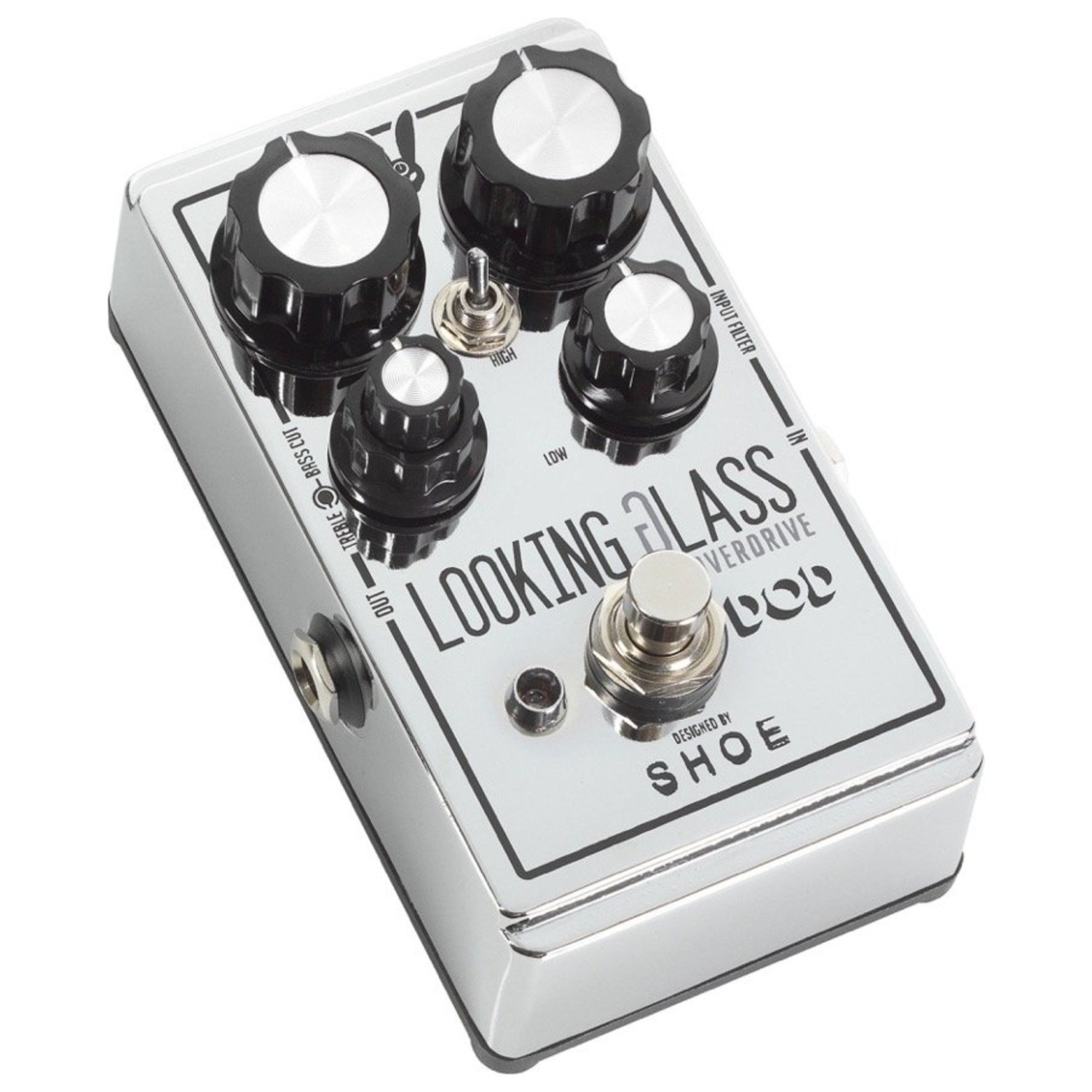 DOD Looking Glass Overdrive Guitar Effects Pedal with 2 Patch Cables - Perfect for Studio Recording & Live Performances