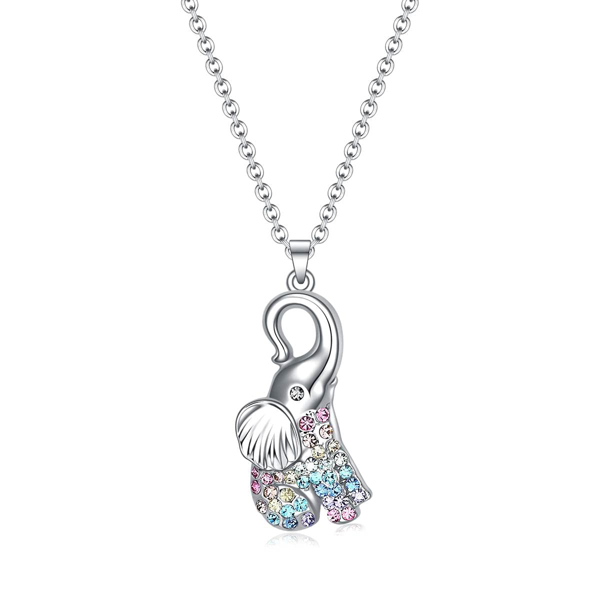 Elephant Necklace for Women - Sterling Silver Elephant Pendant Jewelry Gift for Elephant Lovers | Perfect for Birthday, Anniversary & Everyday Wear