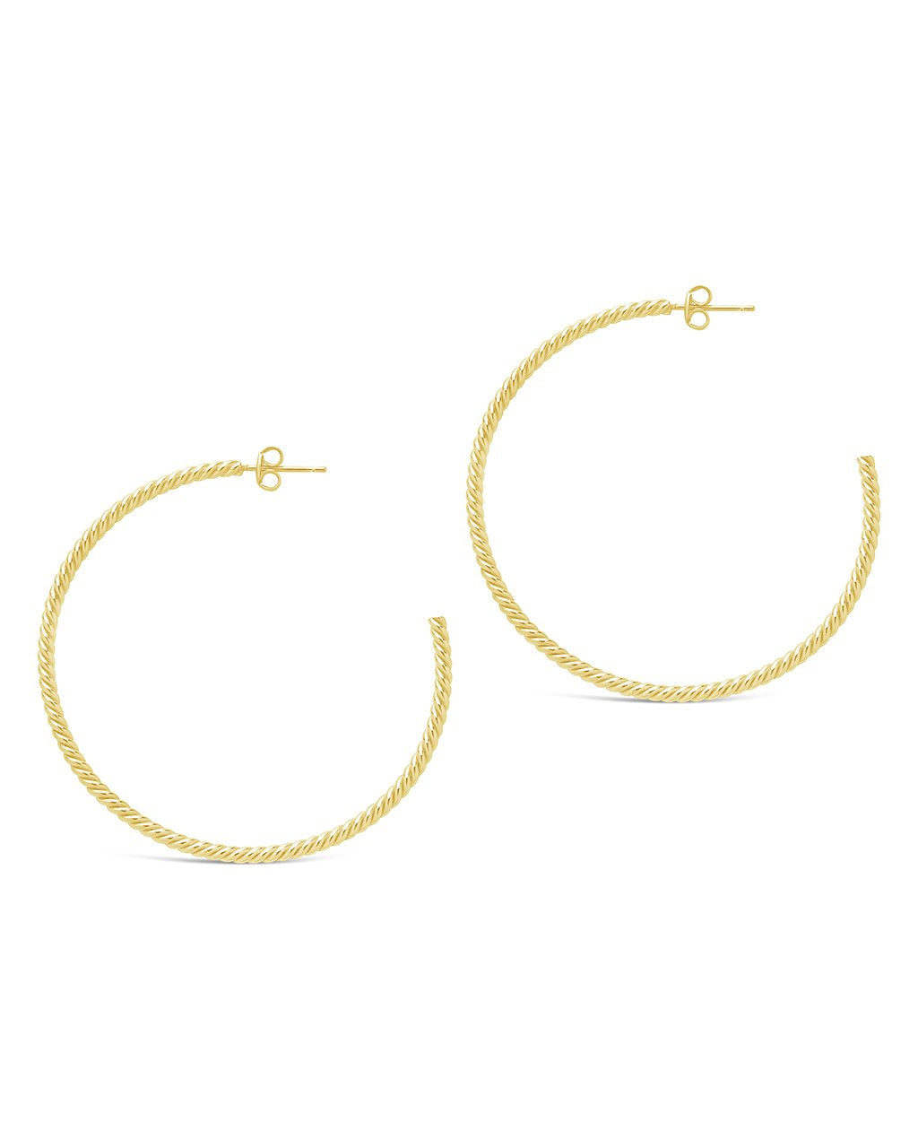 Trendy Rope Twist Hoop Earrings for Women - Gold & Silver Dangle Drop Hoops - Perfect for Casual, Party & Wedding Jewelry