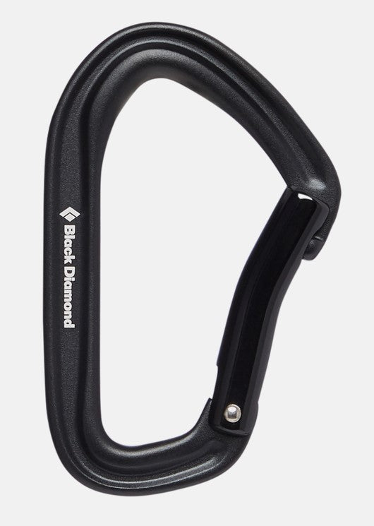 Black Diamond HotForge Bent Gate Carabiner - Lightweight & Durable Climbing Carabiner for Rock Climbing, Hiking & Outdoor Adventures
