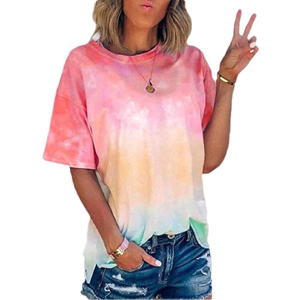 Trendy Tie Dye Tunic Tops for Women - Summer Casual Tees for Outfits