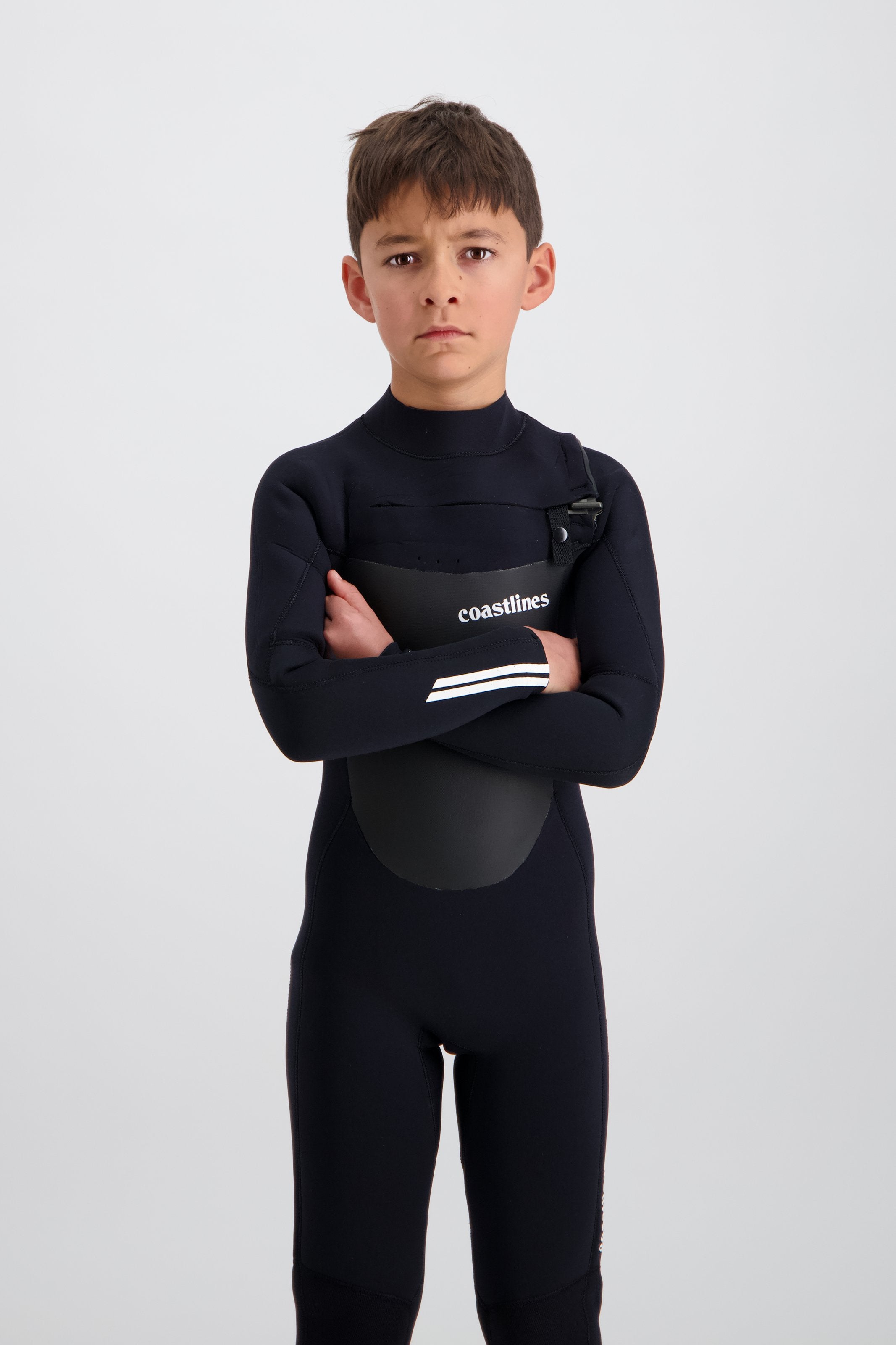 Premium Insulator Youth 3/2mm Chest Zip Steamer Wetsuit - Warm & Flexible Surfing, Diving & Water Sports Gear for Men & Women
