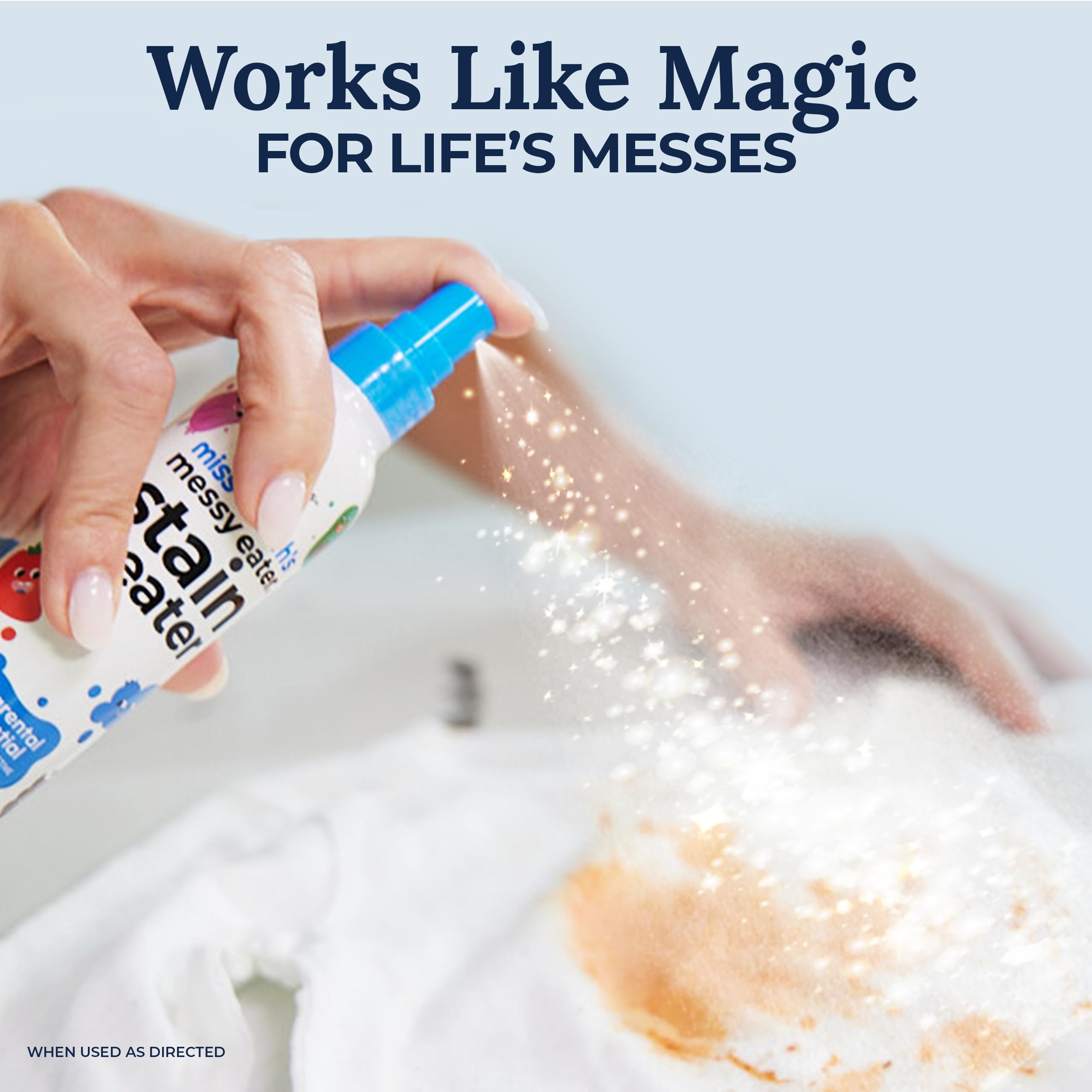 Miss Mouth's Messy Eater Stain Treater Spray - 4oz Baby Stain Remover for Food, Grease & Coffee - Safe for Newborn Clothes & Underwear - No Dry Cleaning Needed - Perfect for Laundry & Fabric Care at Home