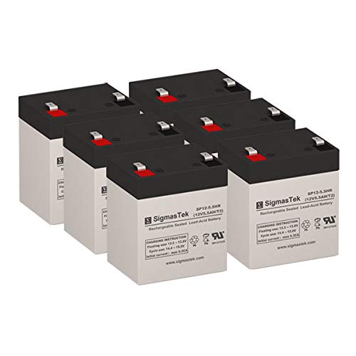 Clary Corporation DT1500 UPS Replacement Batteries - 6 Pack for Uninterruptible Power Supply Backup (Home Office, Server Room, Network Equipment)