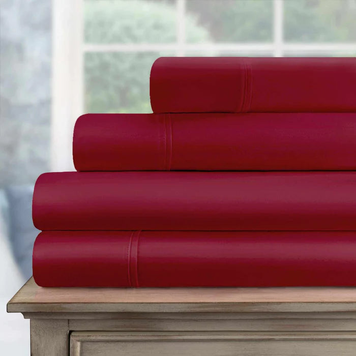 Luxury 700 Thread Count Egyptian Cotton Sheet Set - Eco Friendly, Breathable & Hypoallergenic - Perfect for Bedroom, Hotel, or Guest Room Comfort