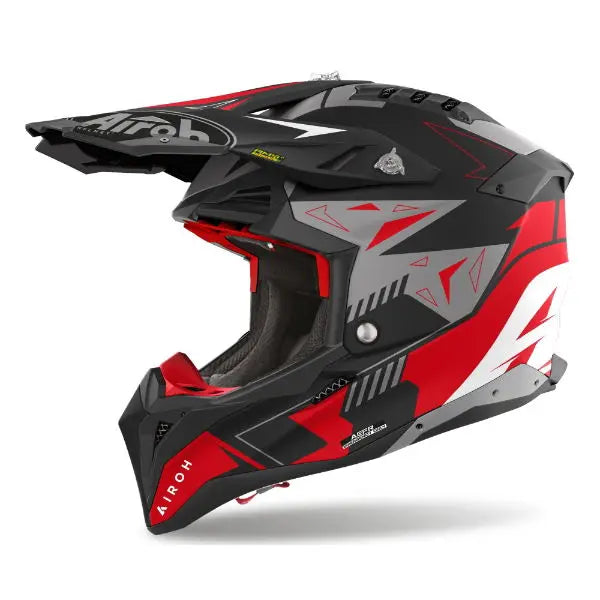Airoh Aviator 3 Spin Motorcycle Helmet - Matt Red Finish | DOT & ECE Certified | Lightweight & Ventilated for Comfort | Perfect for Street Riding & Commuting