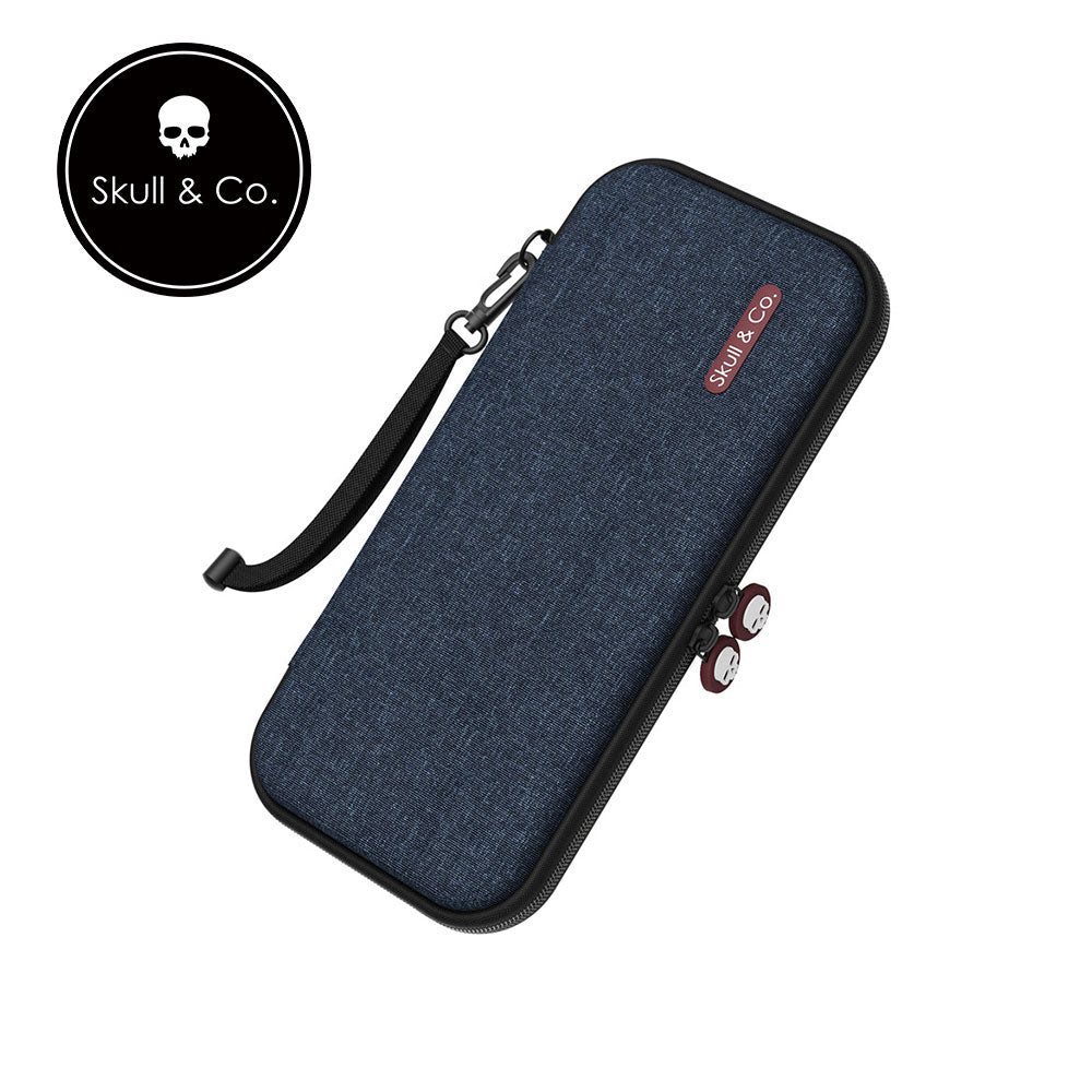 Skull & Co Premium EDC Case for Nintendo Switch & Switch OLED - Durable Denim Protective Cover for Travel, Gaming, and Storage