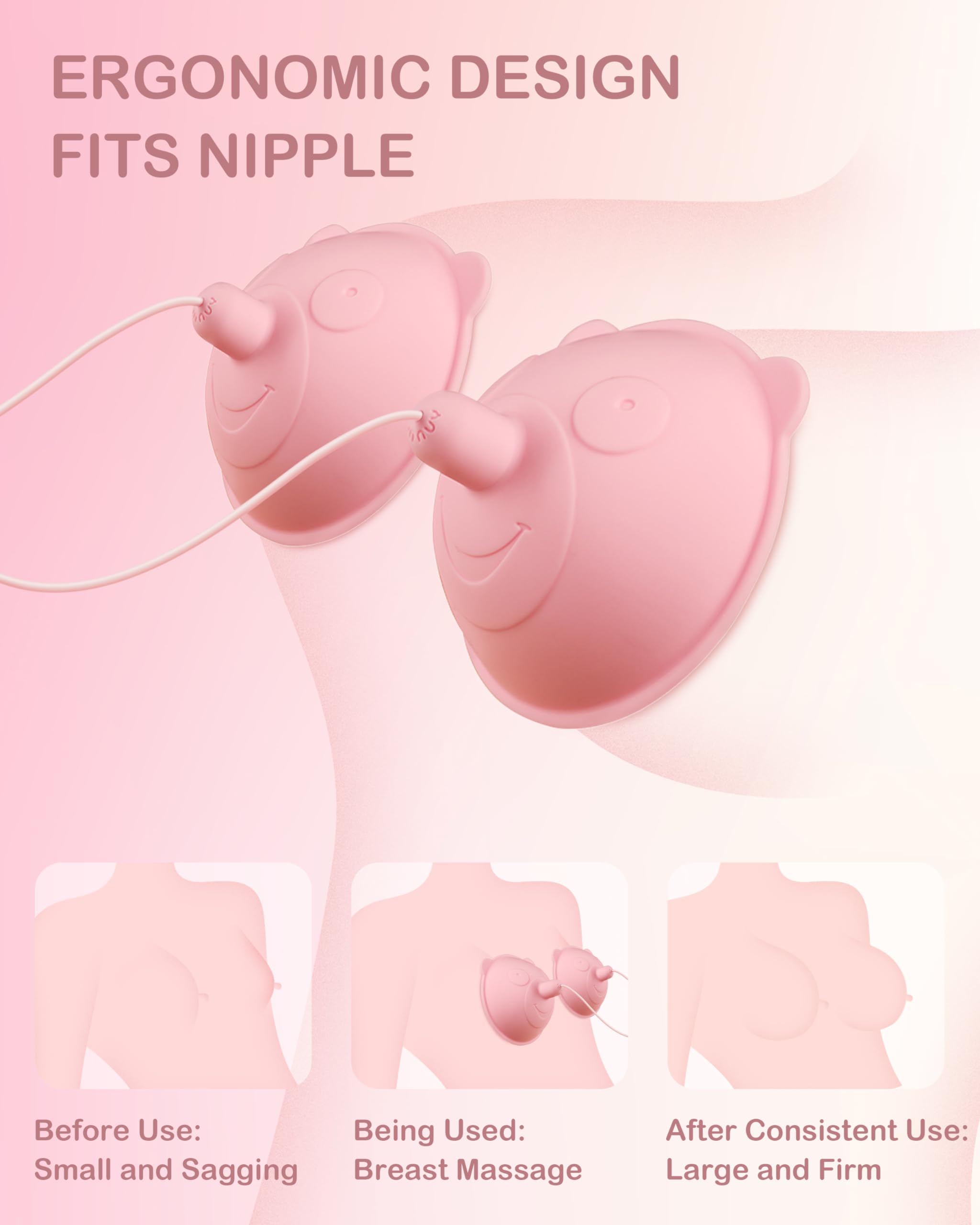 10 Brush Heads Nipple Stimulator Toy - Wearable Breast Vibrator with 10 Powerful Vibration Modes, Adult Sex Toy for Women & Couples - Perfect for Sensual Massage and Intimate Play