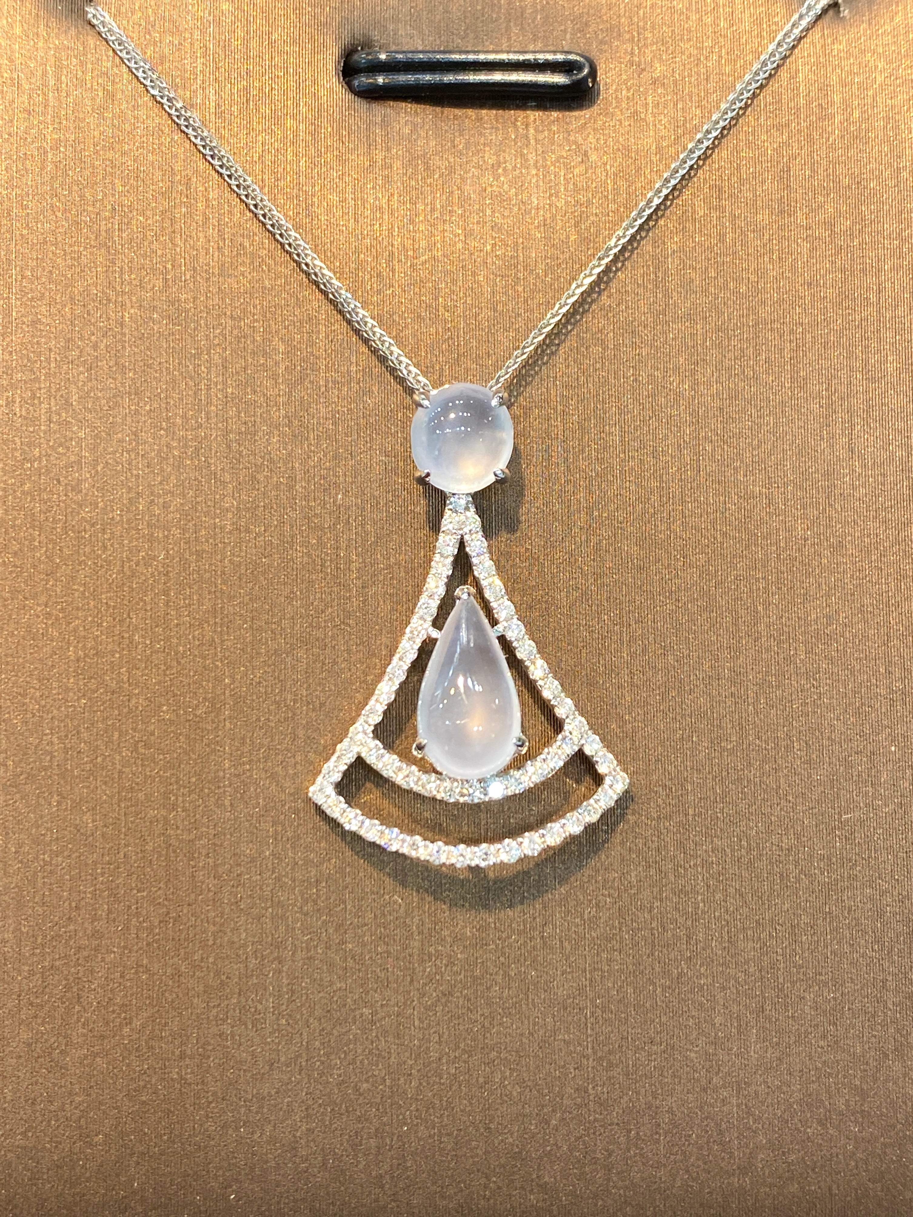 Natural Type A Icy White Jadeite Pendant Necklace - Authentic Burmese Jade Jewelry for Women, Elegant Gift for Birthday & Anniversary - Perfect for Weddings, Parties & Special Occasions