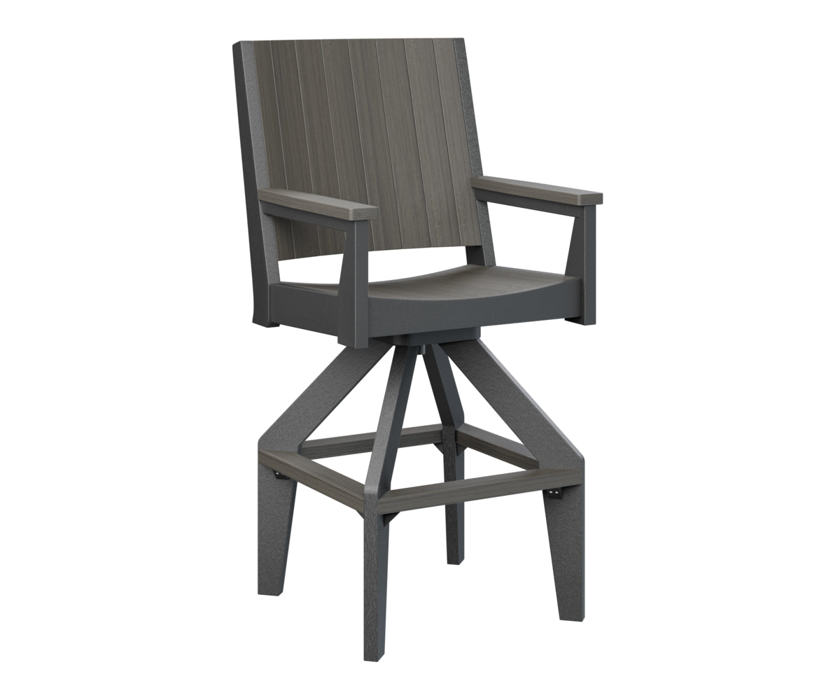 Berlin Gardens Mayhew Chat Swivel XT Chair - Outdoor Patio Conversation Chair with 360° Swivel Base, Weather-Resistant for Deck, Garden & Poolside Relaxation