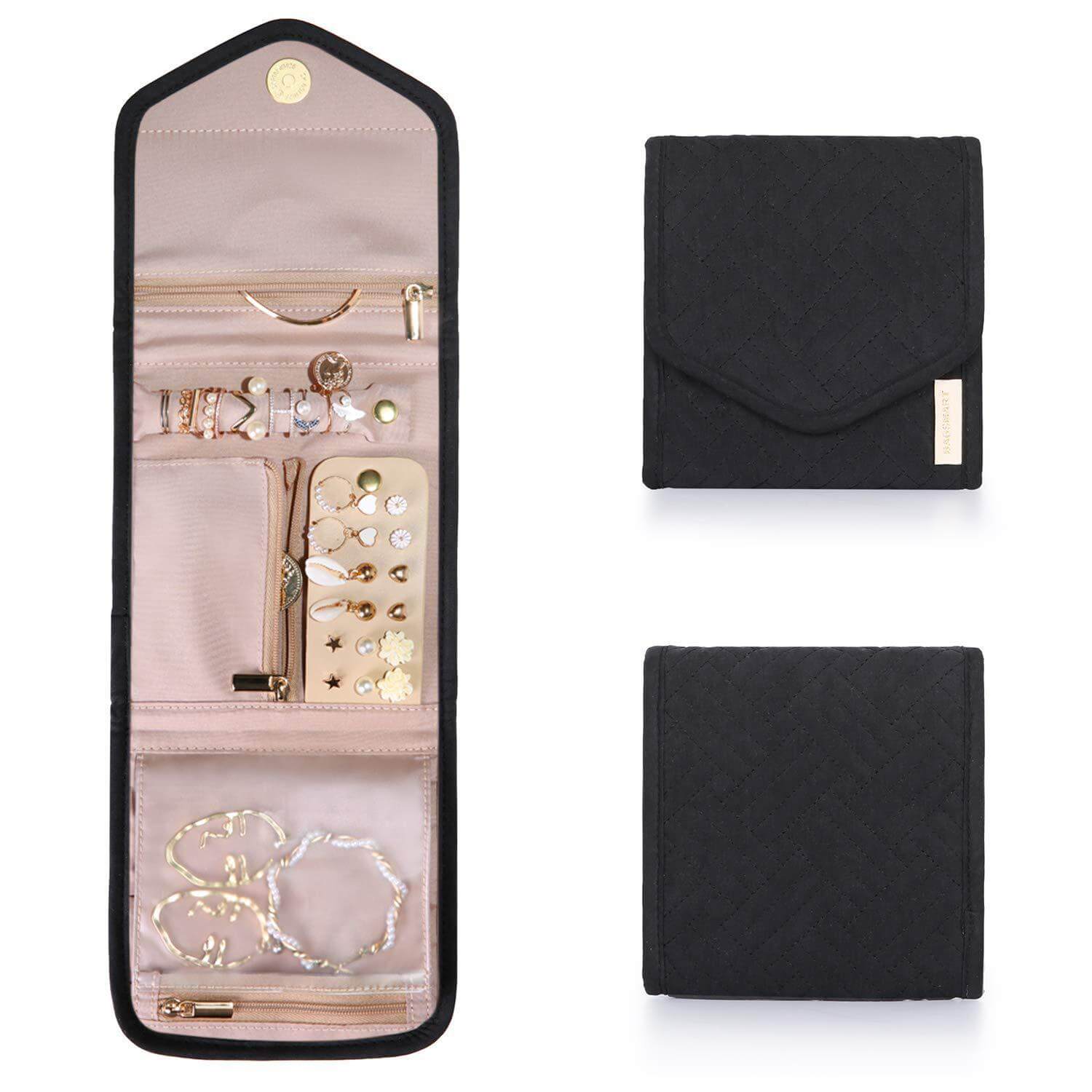 Foldable Makeup Jewelry Storage Clutch Bag for Women | Travel Organizer | APJ317 - Perfect for Travel, Parties & Daily Use