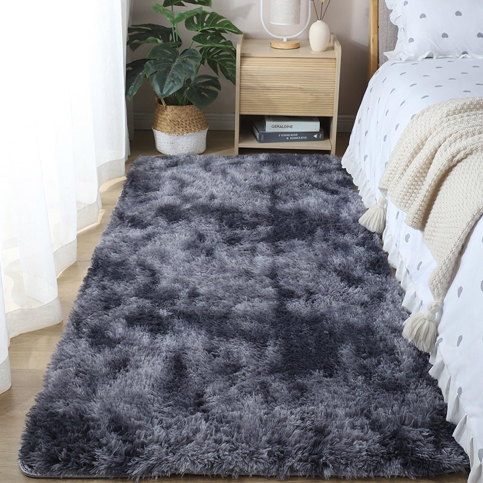 Qiopertar Ultra Soft Modern Area Rugs - Plush Carpet for Bedroom & Living Room Decor | Non-Slip Floor Mat for Indoor Use | Perfect for Kids Rooms, Home Decor & Cozy Spaces